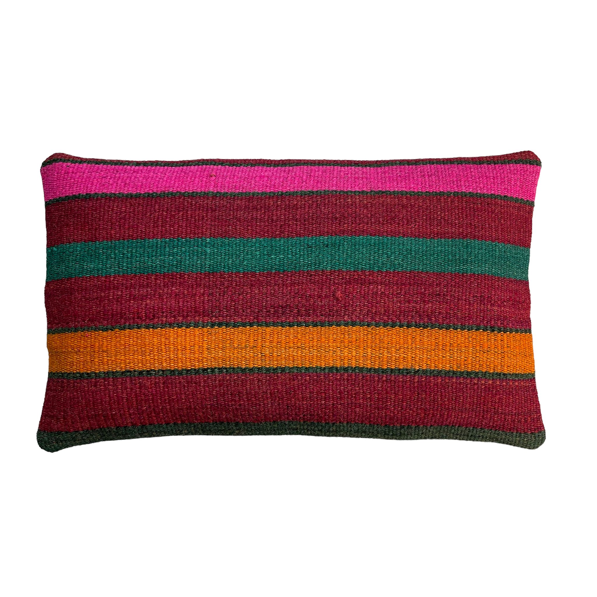 Housse de coussin vintage turque faite à la main, 30 x 50 cm