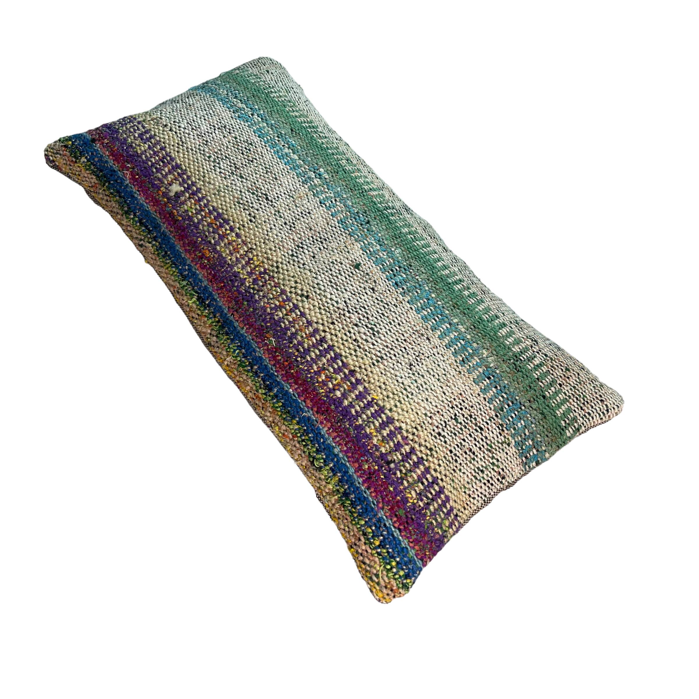 Housse de coussin kilim turc vintage, 30 x 60 cm