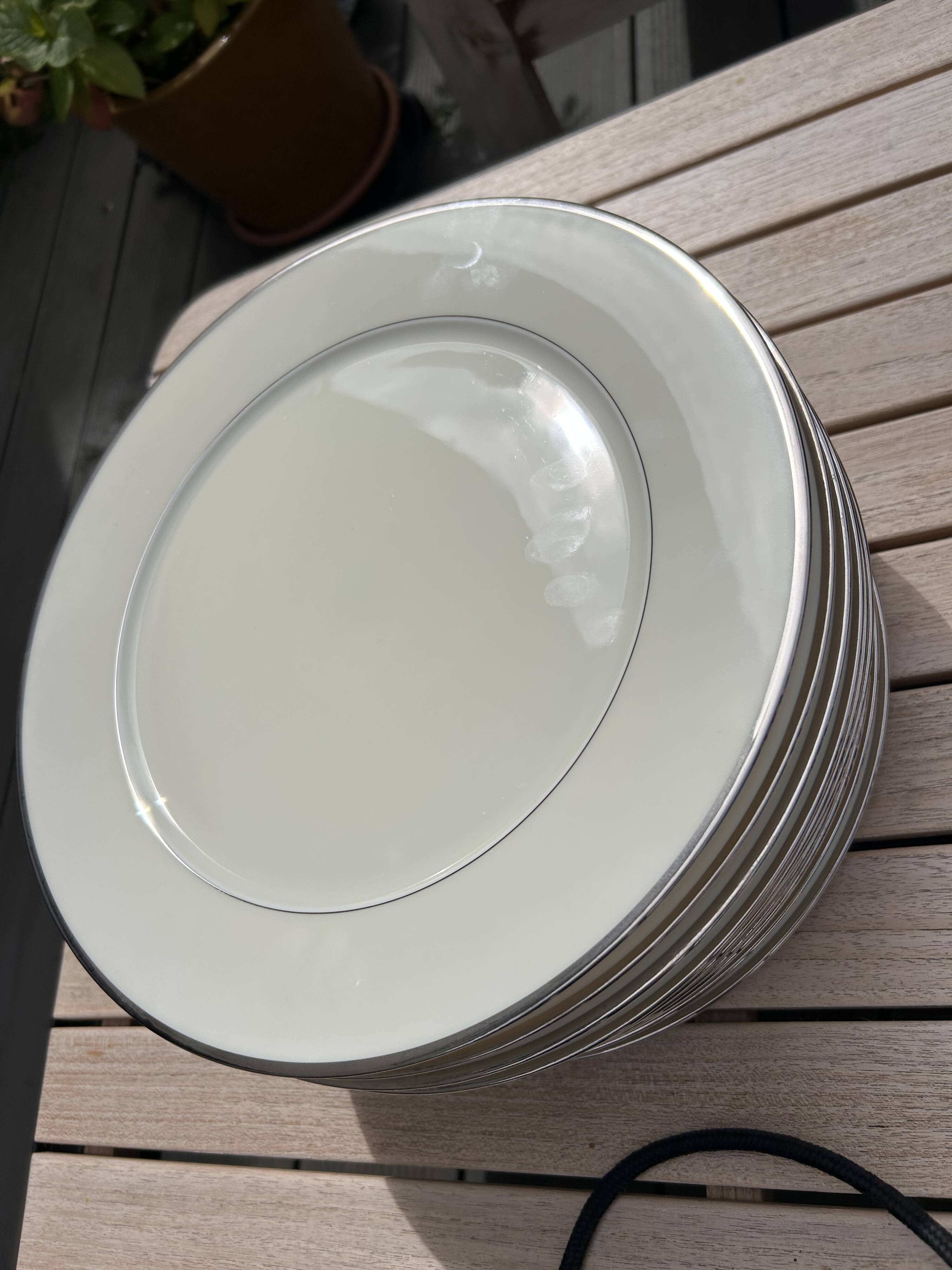 Large Tharaud plates in Limoges porcelain