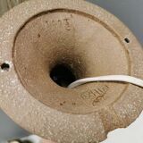 A ceramic wall lamp with a hard-pressed glass shade, Axella Denmark 1970s