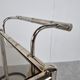 Chromed faux bamboo bar cart, Orsenigo Italy, 1970s