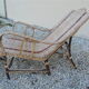 rattan chaise longue with its foot rest 1930