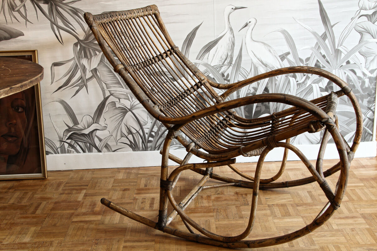 Rattan rocking chair
