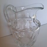 Moser signed crystal pitcher