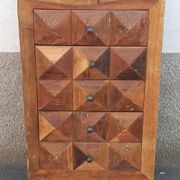 Petite commode 5 tiroirs pointes de diamant