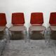 Set of 4 Hiller chairs, Germany, 1970s