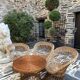 Garden lounge in rattan 1970
