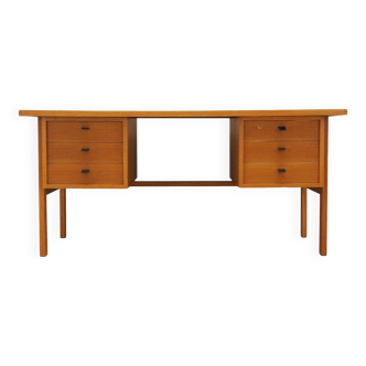 Bureau en frêne, design danois, années 1960, designer : Svend Age Madsen