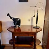 Console in rosewood and burl, early 20th century