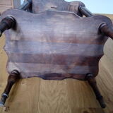 Console solid wooden sofa tip, turned wooden footing