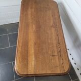 Bistro table in cast iron and oak top