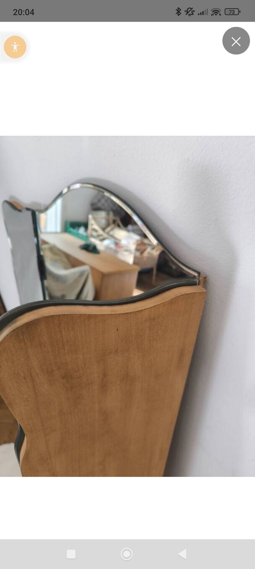 Large Triptych Mirror 1950s