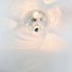 Space Age Glass Ceiling Light 'Wave' Model by by Koch & Lowy for P&P, 1970s
