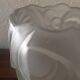 Art Deco Flower Vase (circa 1930) stylized flower motifs thick opaque glass