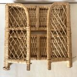 Vintage rattan shelf
