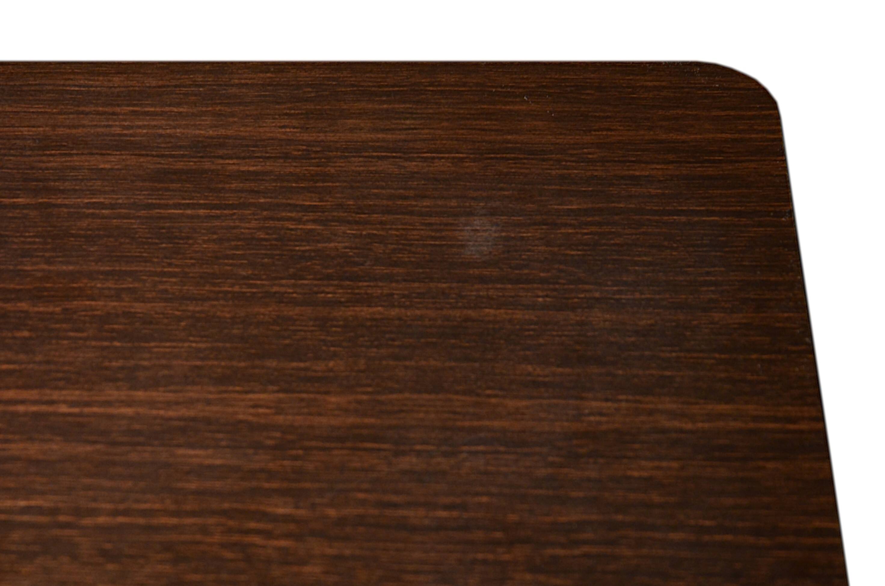 Chocolate formica rolling serving table 73x36cm