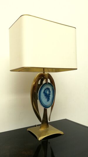 Lampe à poser laiton par Willy Daro, 1970