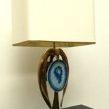 Willy Daro brass lamp, 1970s