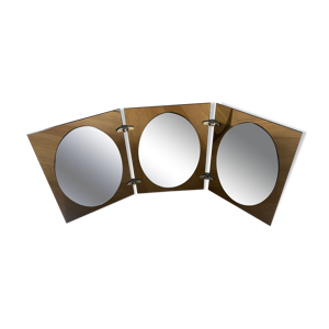 miroir triptyque bicolore