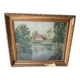 Signed painting H Boquet