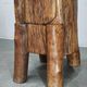 1960s French Brutalist Sculptural Solid Elm Wood Tree Trunk Cabinet