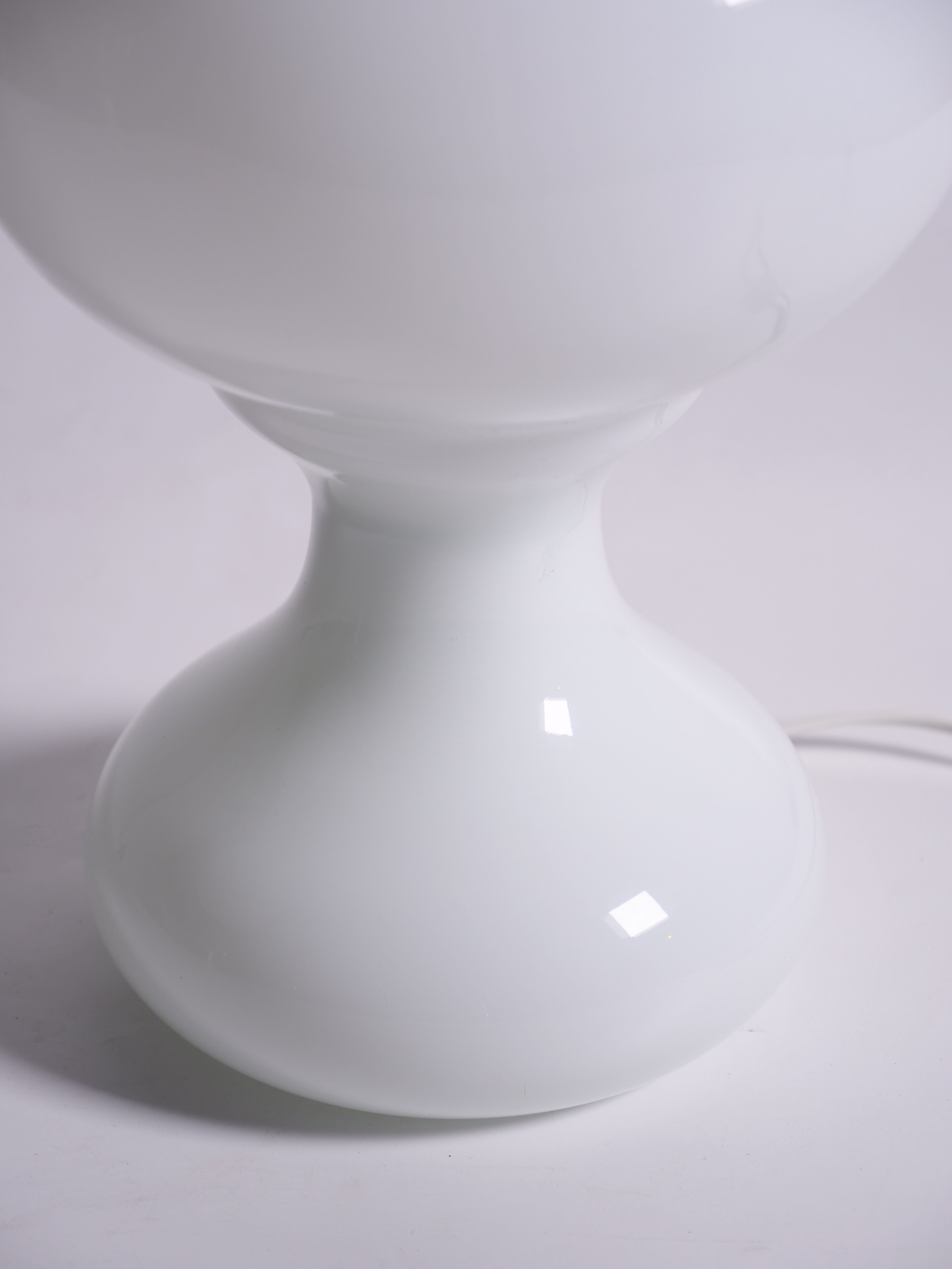 vintage white opaline lamp