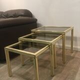 3 pull out tables by Jean-Claude Mahey 1970