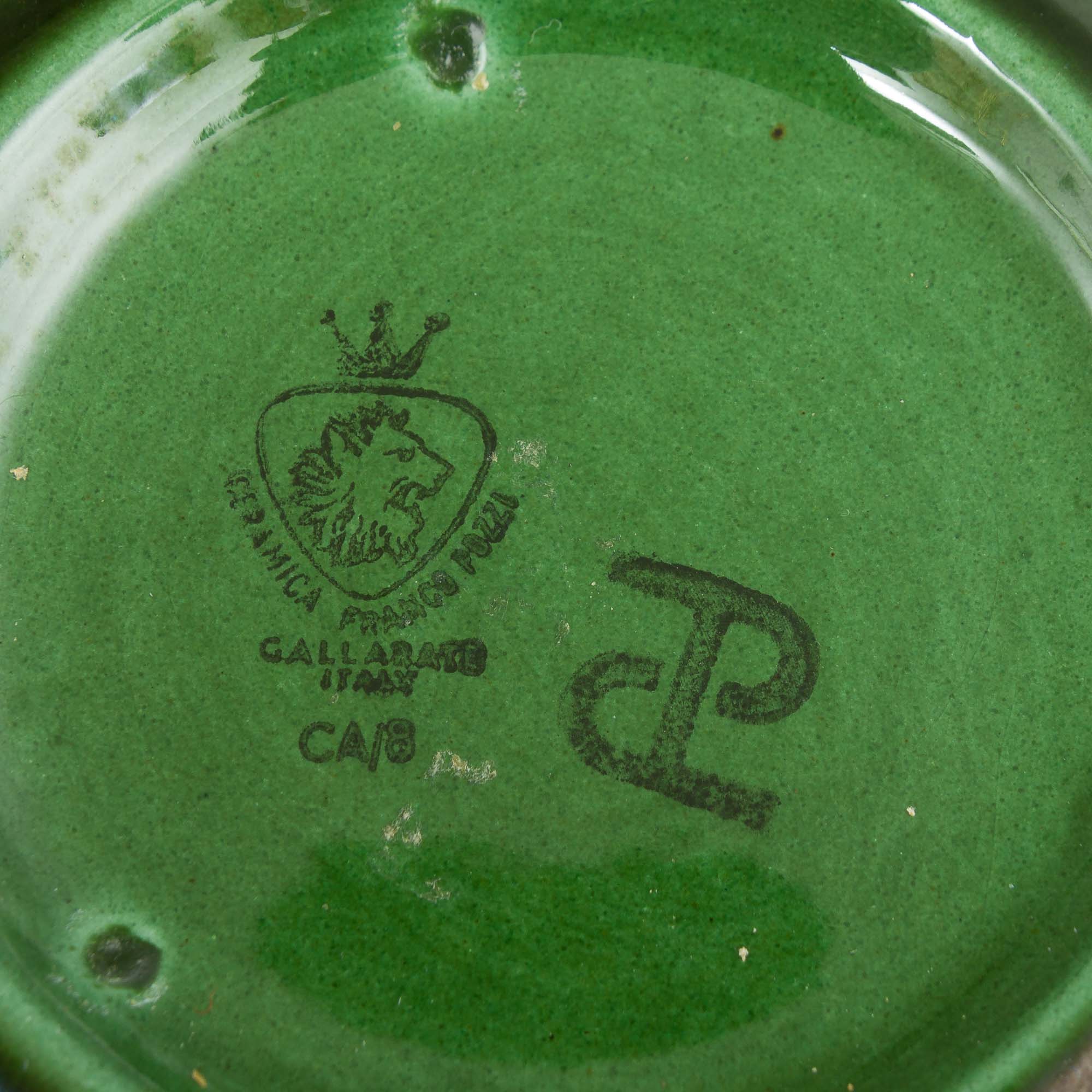 Set of 3 ceramic pitchers by Ambrogio Pozzi for Ceramica Franco Pozzi