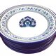 6 flat earthenware plates
