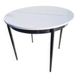Round white formica table