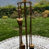 Serviteur  de cheminée laiton ancien