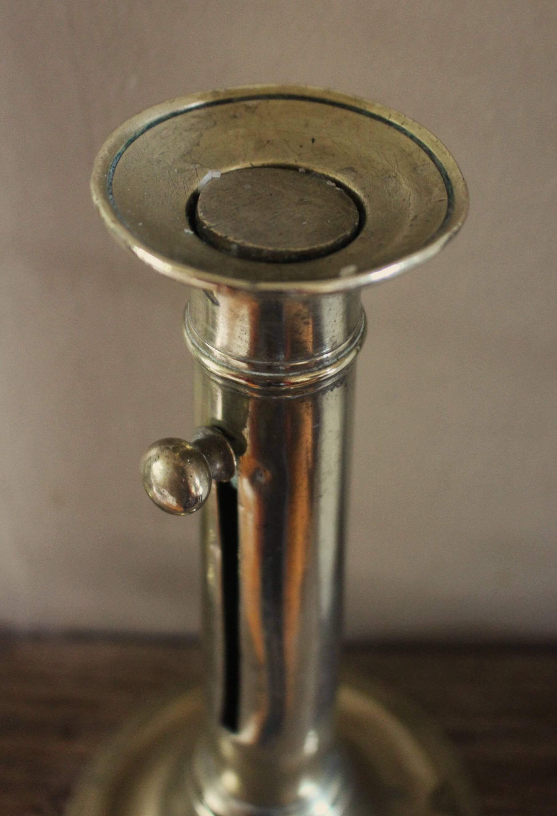 Brass candlestick push torch