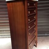 Semainier in mahogany Louis XVI style