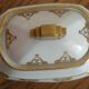 Théière porcelaine m&s décor or art deco