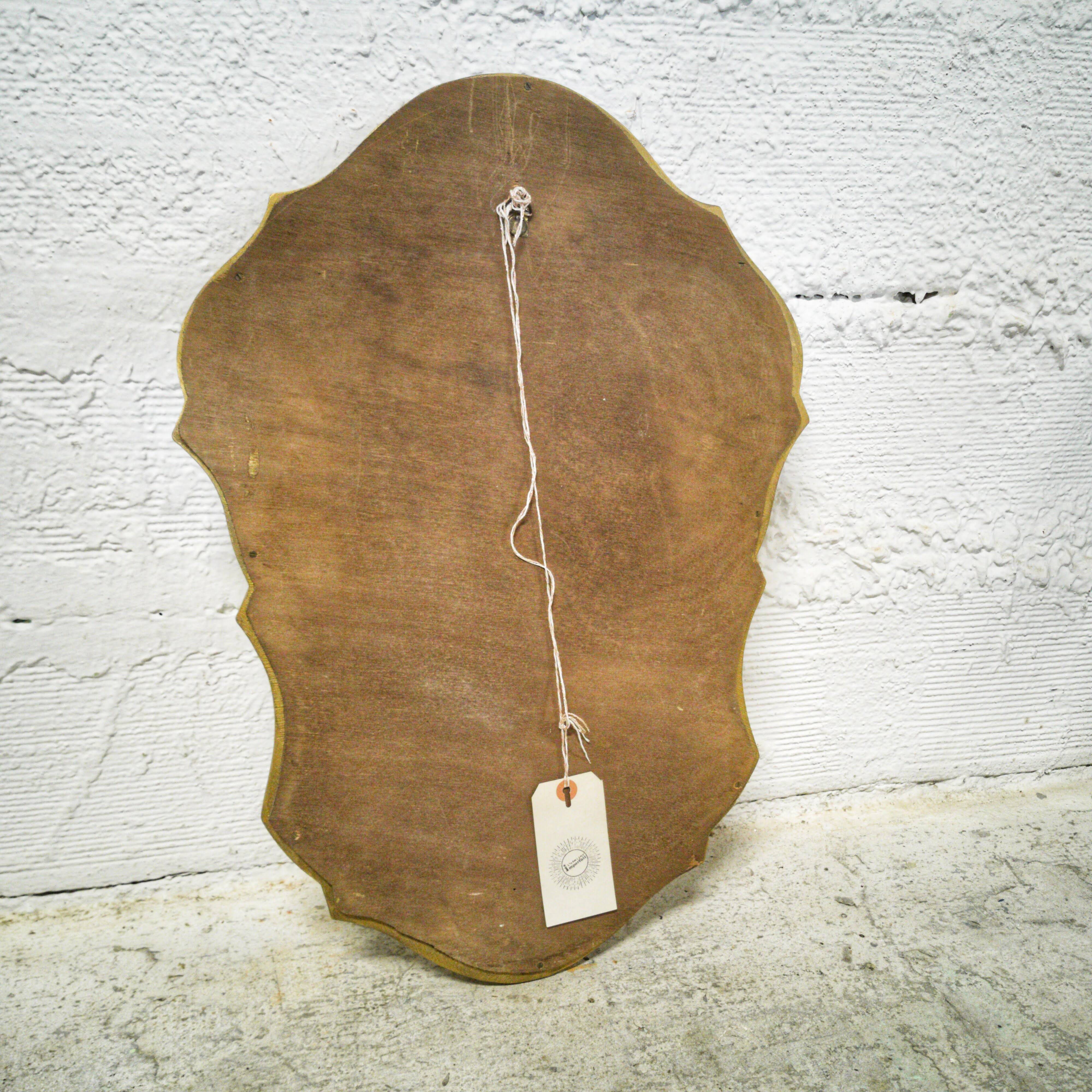 Louis XV style gilded baroque mirror 60x43cm