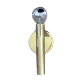 Scandinavian brass wall sconce