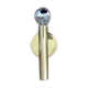 Scandinavian brass wall sconce