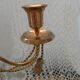 Antique metal chandelier with 3 arms