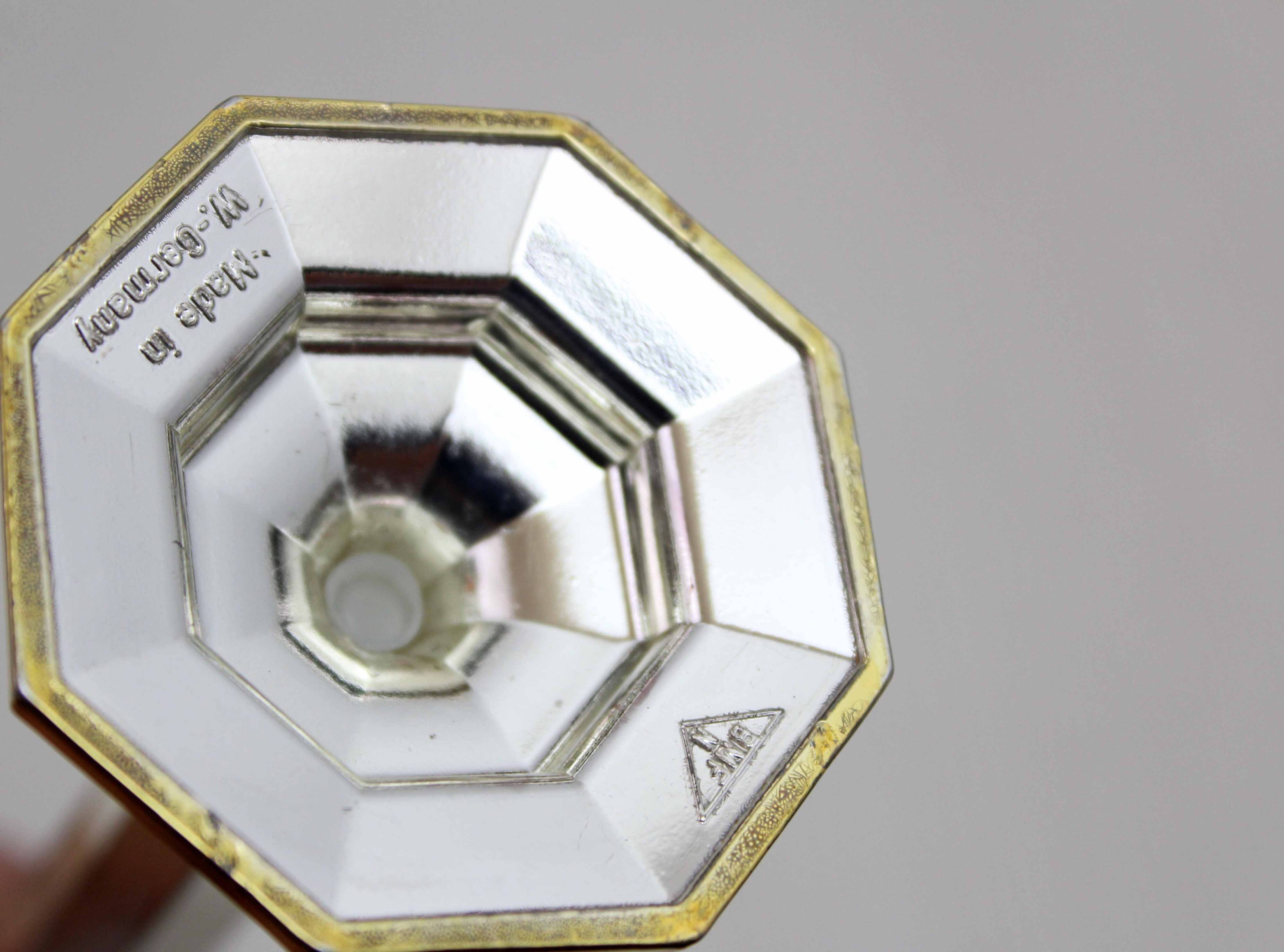 BMF silver metal soliflore vase