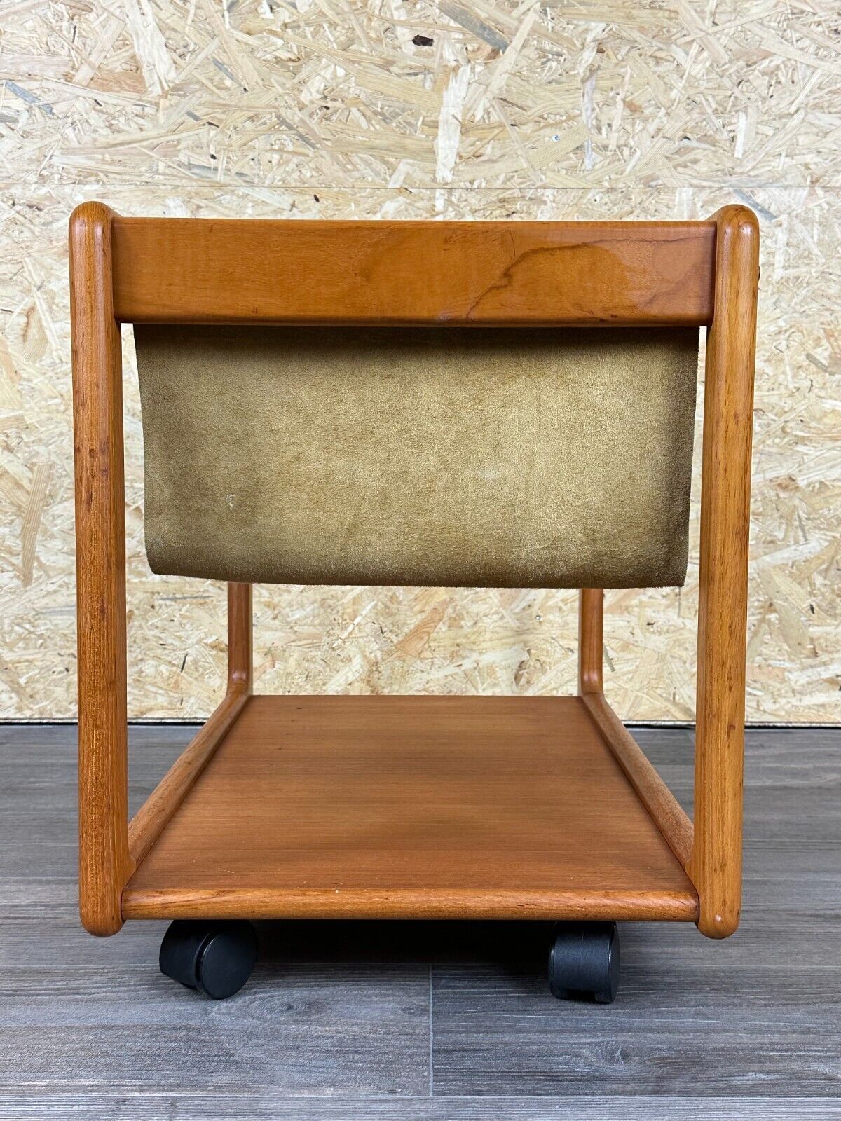 60s 70s teak table side table newspaper stand Danish Design Denmark