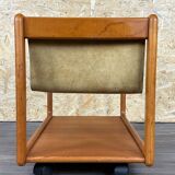 60s 70s teak table side table newspaper stand Danish Design Denmark