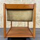 60s 70s teak table side table newspaper stand Danish Design Denmark