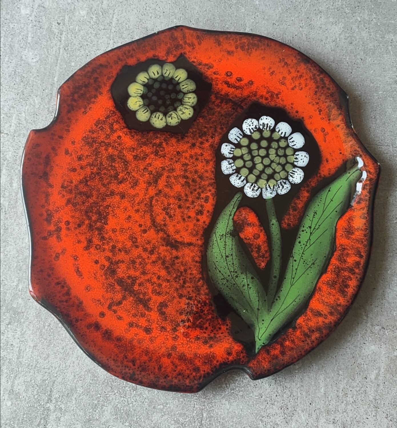 1960s ceramic dish by Vercor