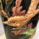 Paire de vases "Aux Hérons" Barbotine Longchamp, début 20ème