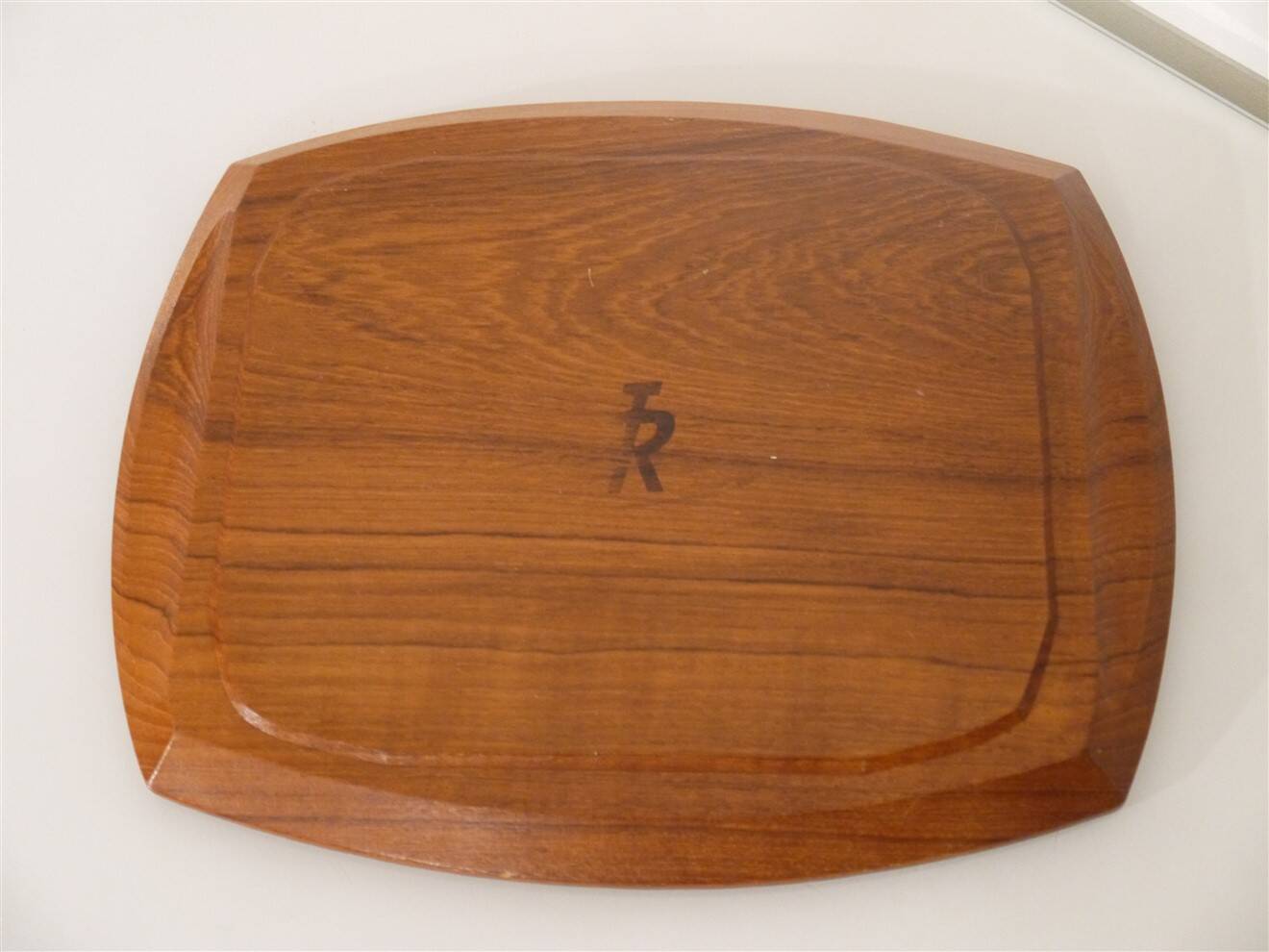 Scandinavian teak pocket tray 1960