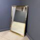 Vintage brass mirror by Belgochrom, 1970s