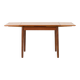 Small Danish square teak dining table with extensions, 1960s