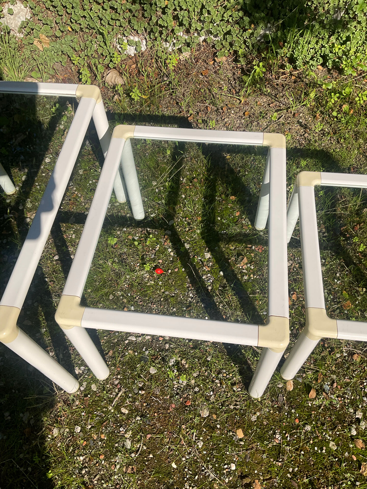 Set of 3 nesting tables from the 1970s.