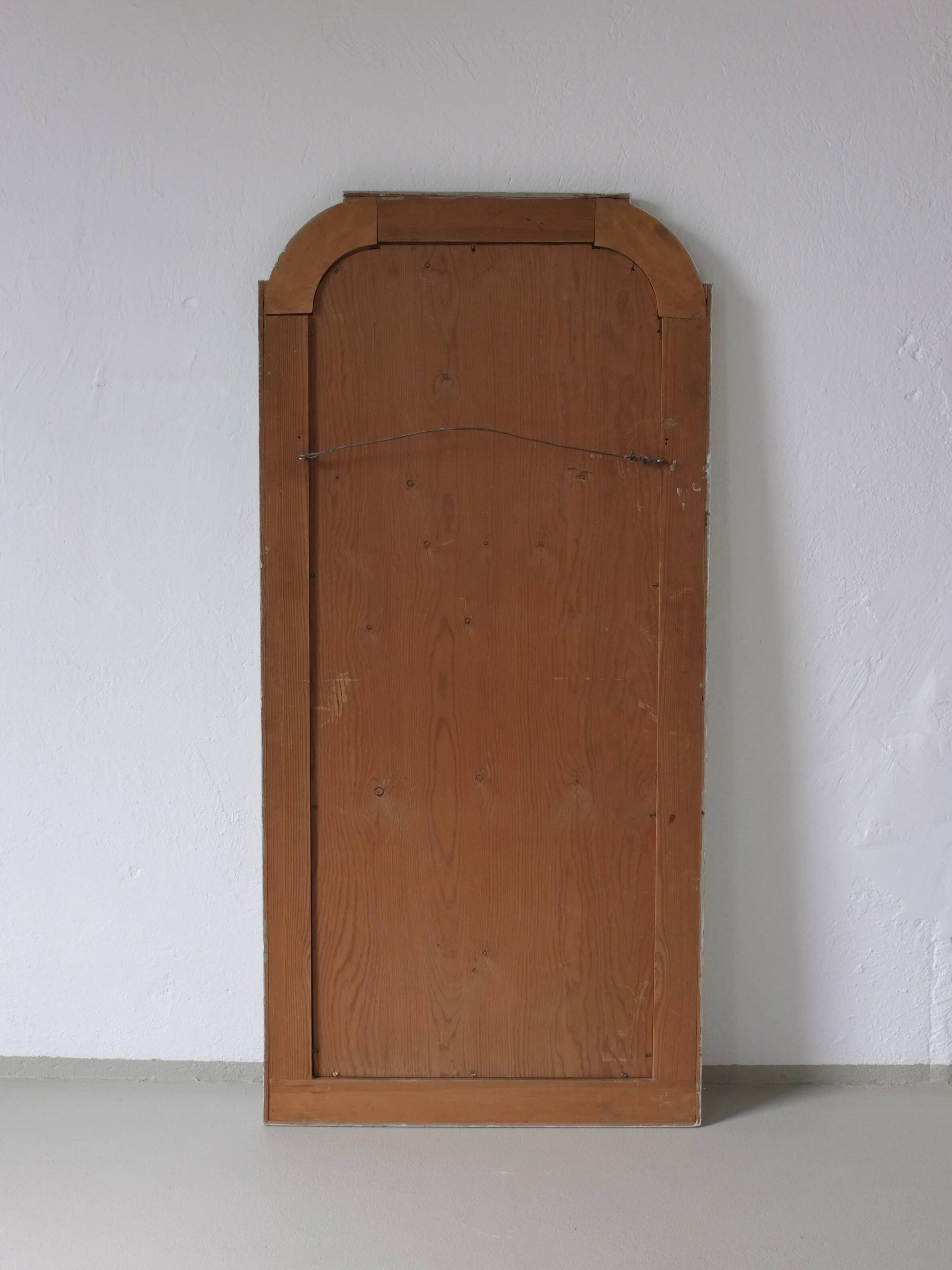 Commode suédoise peinte avec miroir | Années 1940