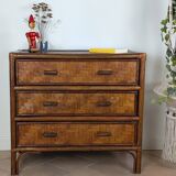 Rattan chest of drawers